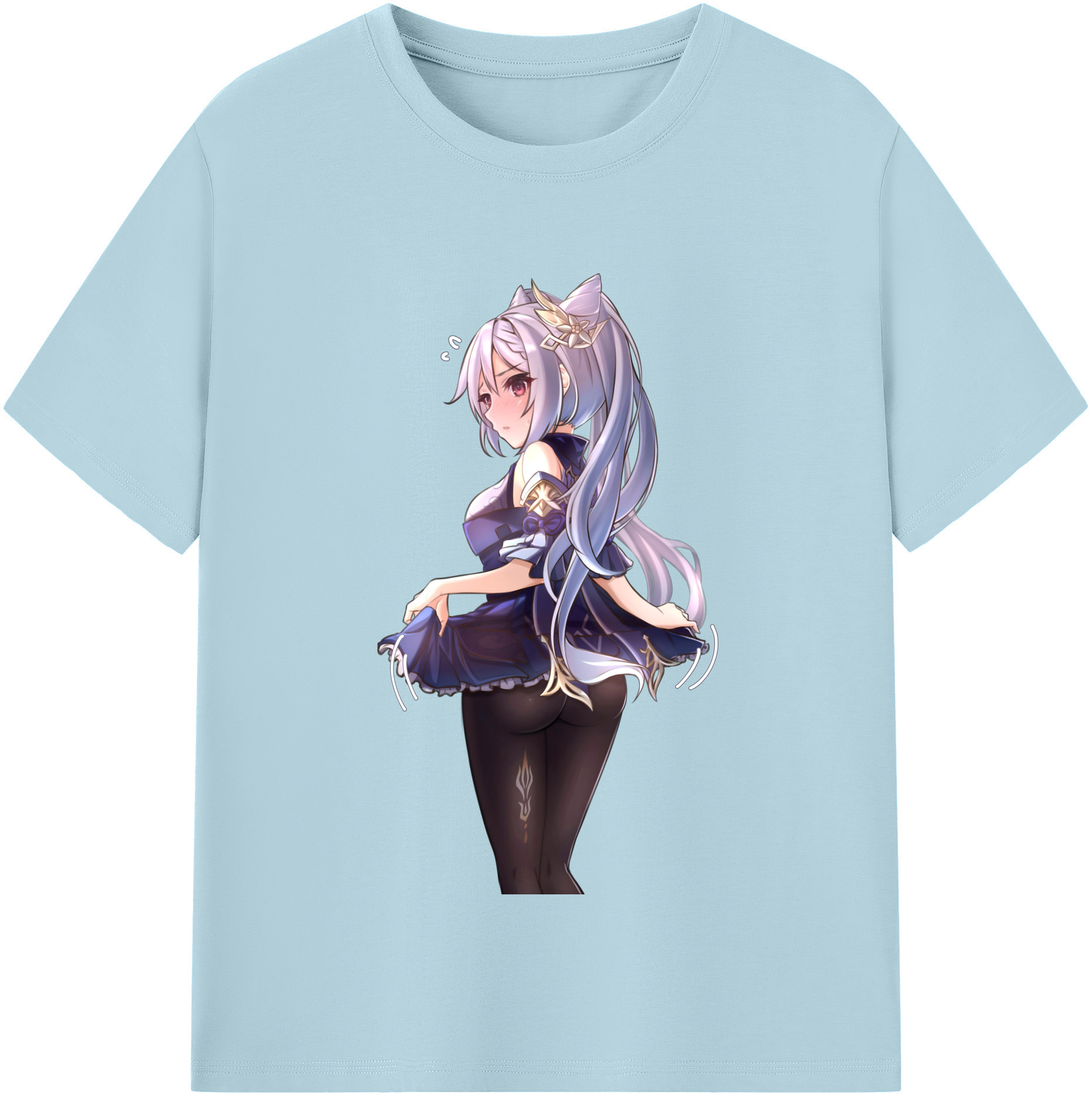 げんし神 刻晴 こくせい genshin Kokusei 綿100％半袖Tシャツ（フロントプリント）
